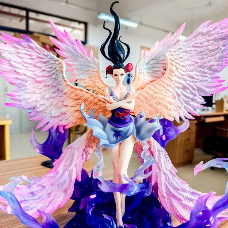 JT Toys One Piece Nico Robin Six Wings Angel Action Figure Statue Full Painted PVC Model Collectible Premium Desk Decor Gift Toy