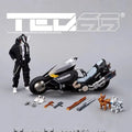 Devil toys Quiccs TEQ63 SRCH K9 Dog Motorcycle 1/12 Mech Warrior black with Movable Action Figure toy Set Model for Fans Holiday