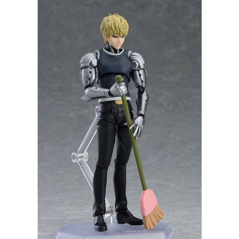 Max Factory Figma #455 Genos Figure-145mm Movable Doll One Punch Man Series ABS/PVC Material All-Ages Collectible Anime Figurine