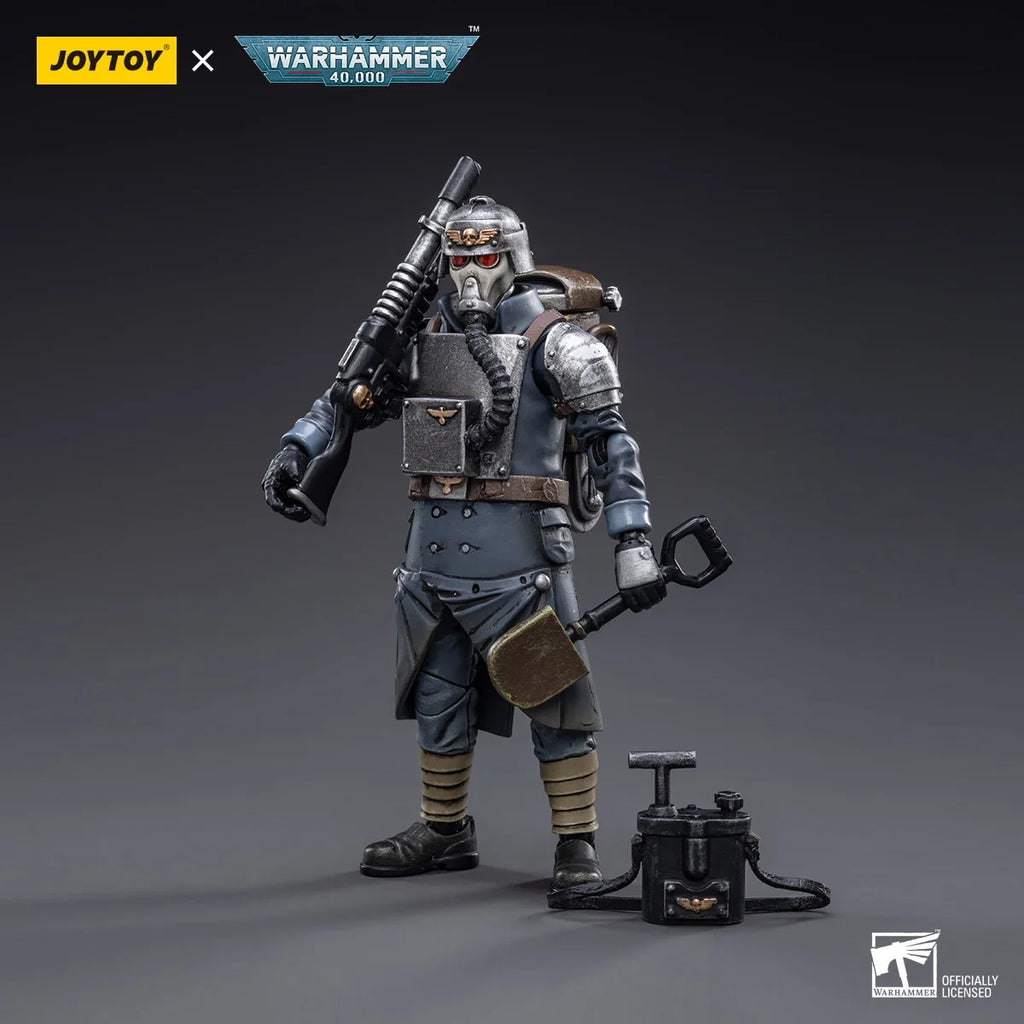 JOYTOY Warhammer 40K 1/18 Astra Militarum Death Korps of Krieg Veteran Squad Action Figure Model Toys For Collection Gift