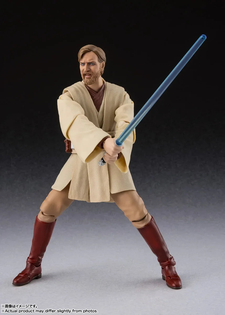 In Stock Genuine BANDAI SHFiguarts Star Wars Episode III Revenge of the Sith Obi Wan Kenobi Figure Anime Action Model Toy