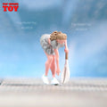 Painted Miniatures 1/18 1/24 1/64 1/43 1/87 Tennis Girl Wearing a Mini Skirt Scene Figure Doll Unpainted Model For Car Vehicles