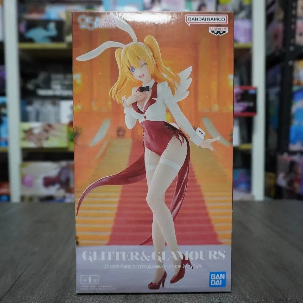 In Stock Bandai Original Genuine Banpresto 2.5-jigen No Yuuwaku Amano Ririsa Liliel Tachibana Mikari Miriella Model Toy Figures