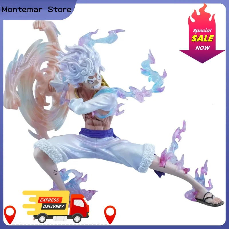 One Piece Figure 19cm/7.48in Nika Luffy Action Figures Arm Can Rotate Anime Pvc Statue Collection Model Toys Gifts
