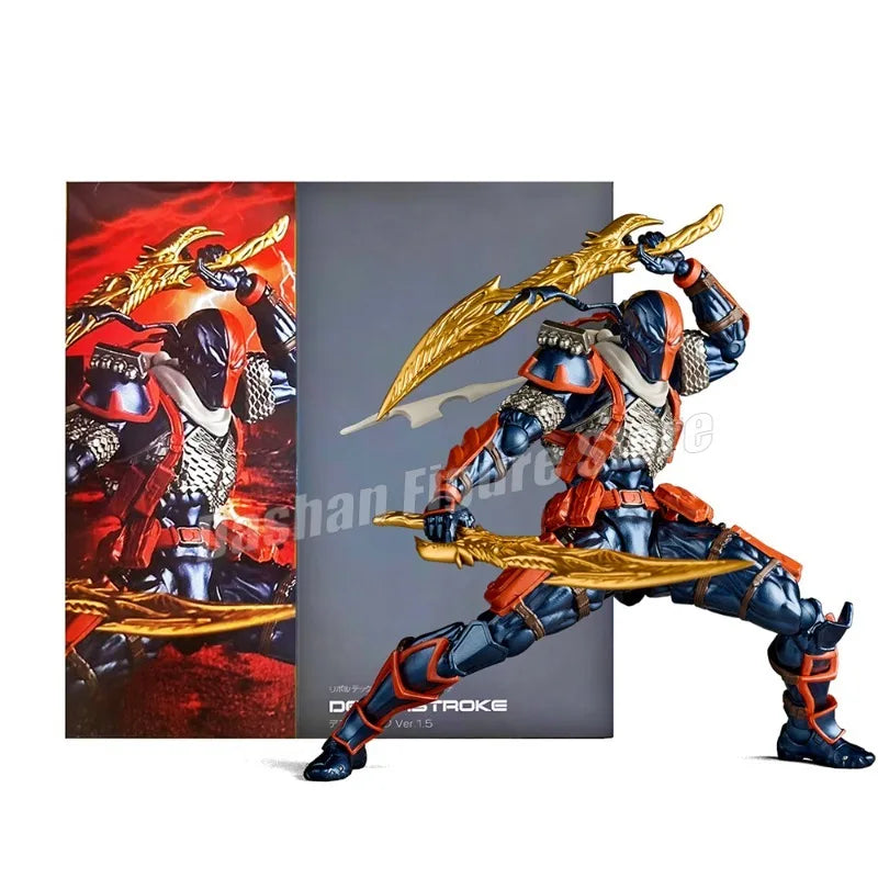 Revoltech Deathstroke Slade Joseph Wilson Action Figure Kaiyodo Amazing Yamaguchi Terminator Figures PVC Collection Model Toys