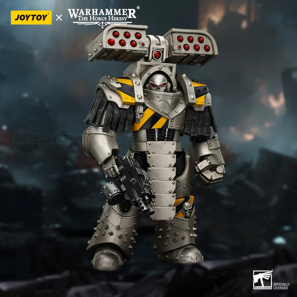 【In Stock】JOYTOY Warhammer 40K Tlron Warriors Tyrant Siege Terminator with Rocket Launcher Model Toy 1/18 Action Figure