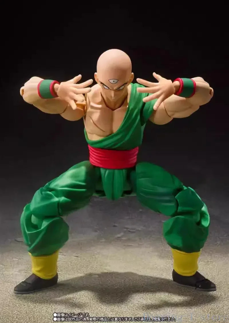 In Stock Original Bandai Shf  Pvc Figuarts Tenshinhan Chaoz Action Figures Gift