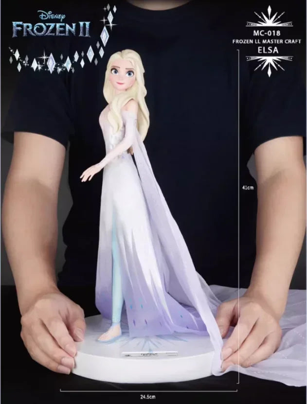 High-quality 41cm Disney Cartoon Anime Frozen Elsa Princess Action Figure Collection model Home decorations Ornaments toys gift