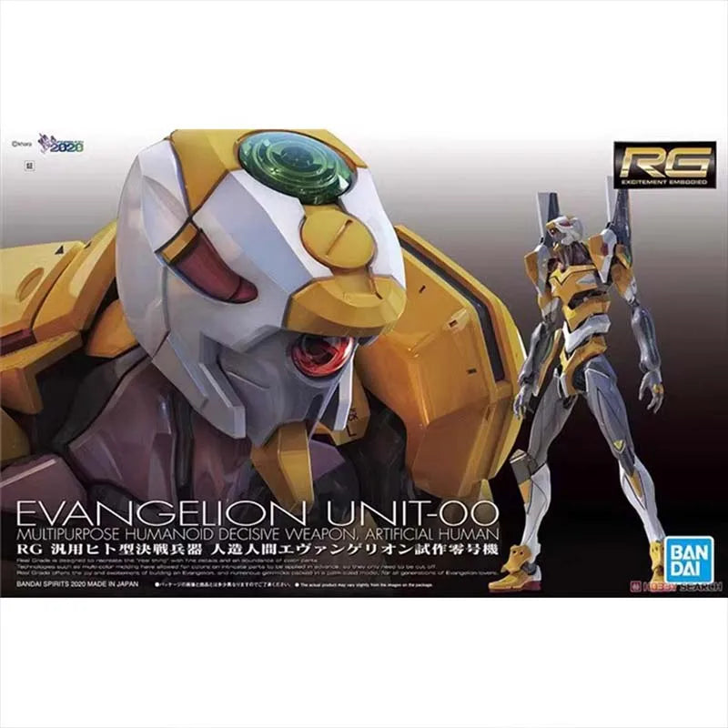 Bandai Evangelion Model Kit RG EVA Unit 00 02 Mark 06 03 Action Figure Building Kit Collectibles Anime Figures Toys For Boy Gift