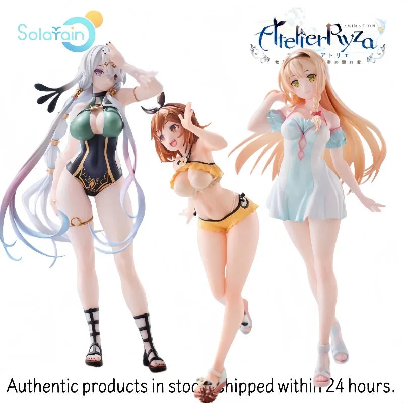 ã€Auf Lagerã€‘Solarain Atelier Ryza 3-Figuren-Set (Ryza, Klaudia, Lila) Badeanzug & Urlaubs-Version 1/7 Scale Authentische Figuren