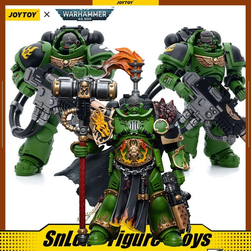 Pre-Order] JOYTOY Warhammer 40K Salamanders  Captain Adrax Agatone Eradicators Brother T'Kren Sergeant Bragar Action Figure Toys