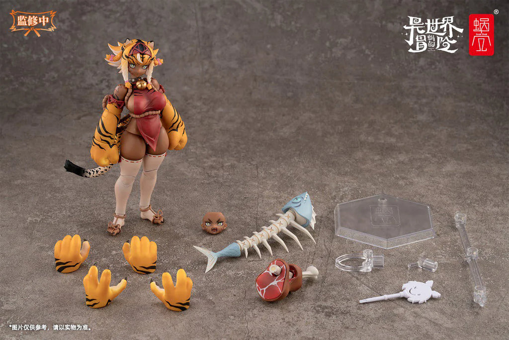 Auf Lager Original Snail Shell RPG-04 Garu Tiger Mädchen Bewegungsmodell Spielzeug 1/12 Schönes Mädchen Modell