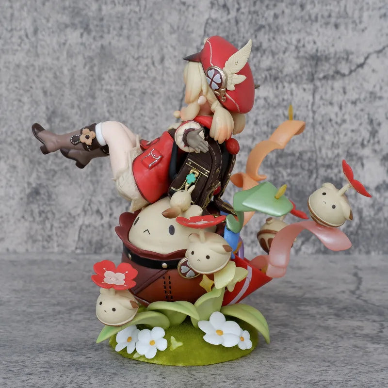 Genshin Impact Klee Hibana Knight Anime Figure 1/7 Scale Paimon Action Figure Klee Figurine Collection Model Doll Toys