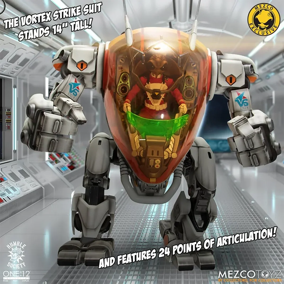 Original MEZCO One:12 Collective Void Cadet Gomez and Vortex Strike Suit Figures In Stock Action Collection Model Toys