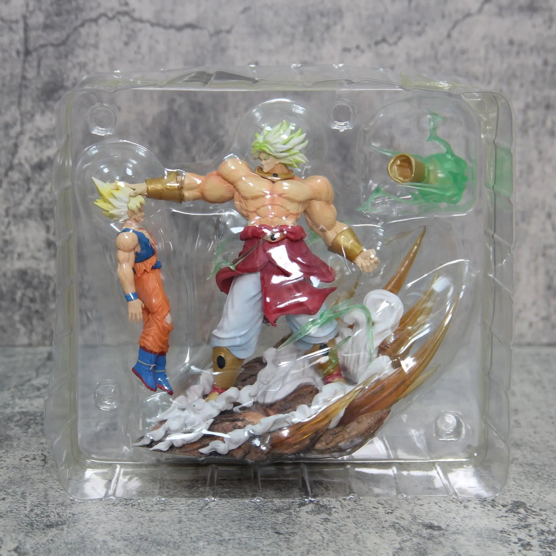 20cm Dragon Ball Anime Figures Broli Vs Goku Action Figures Pvc Model Statue Goku Broly Doll Collectible Toys Birthday Gift