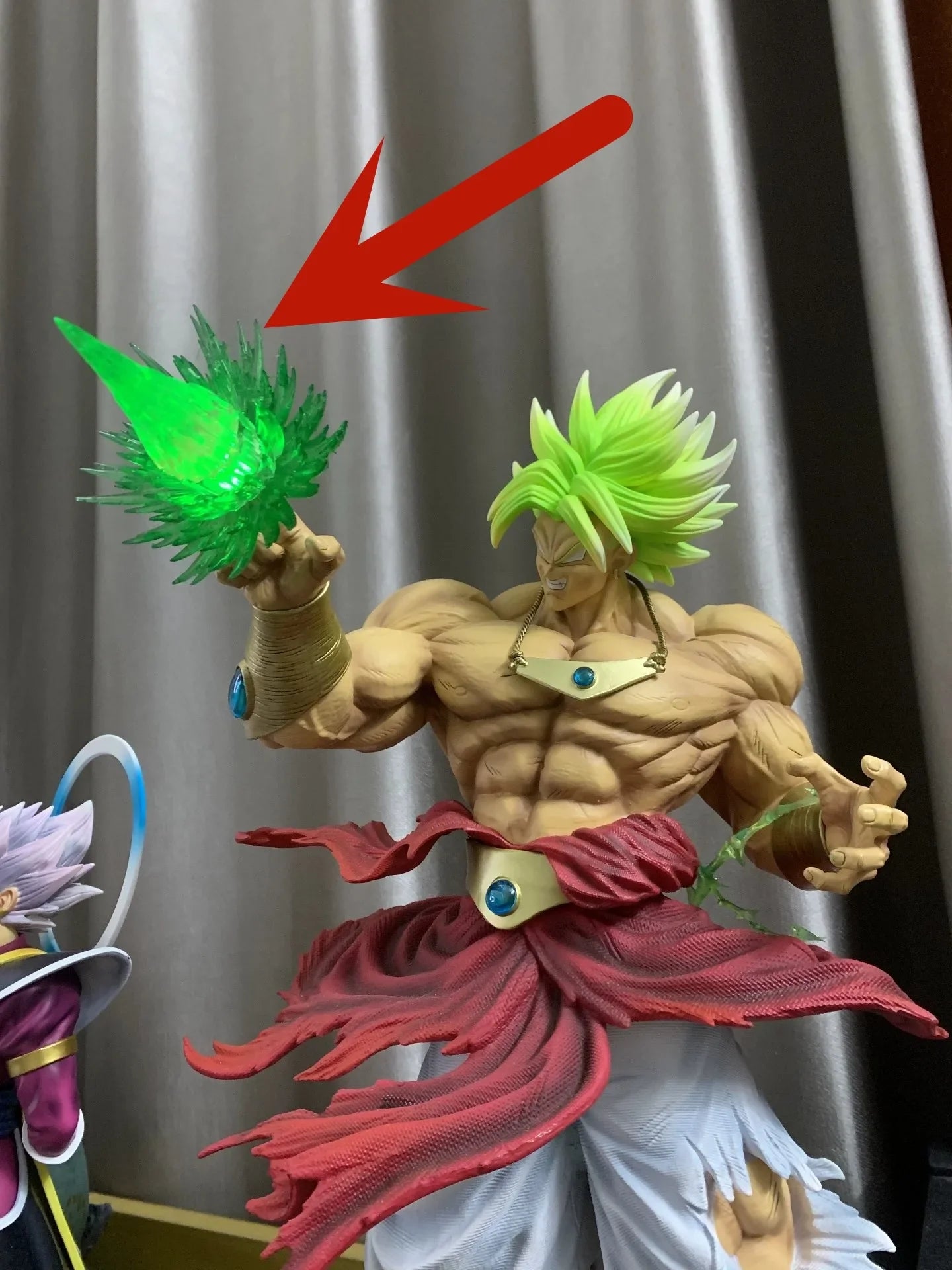 50CM  Dragon Ball Breaking Circle Broly Figure JT Statue Brother Super Saiyan GK Statue Model Ornament Boy Gift