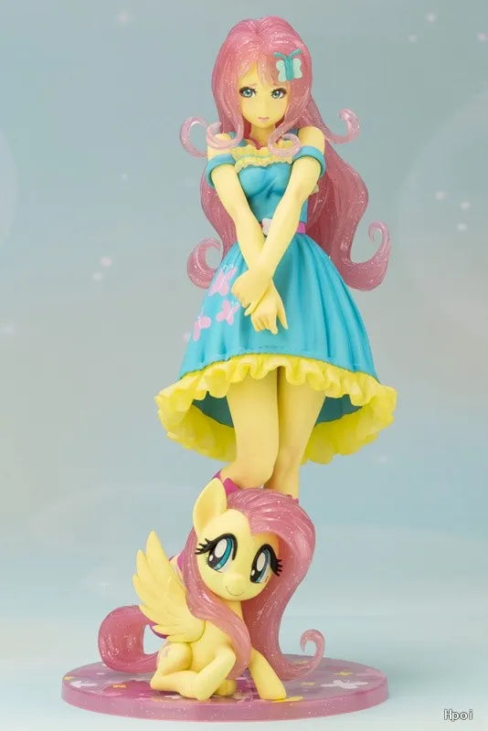 Original KOTOBUKIYA Beautiful Girl Statue Series × Rainbow Pony Rou Rou Limited Edition Anime Doll Figure Model Toys Gifts