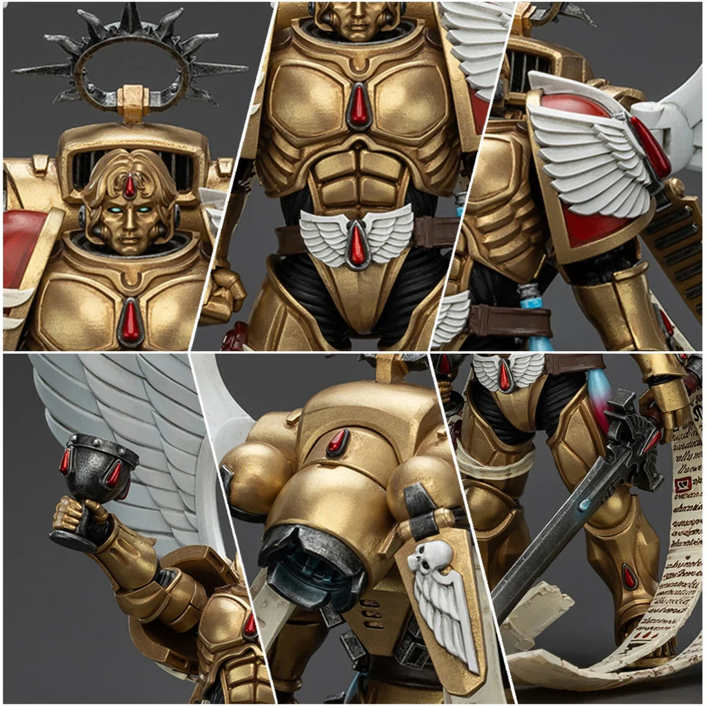 JOYTOY Warhammer 40K Action Figure 1/18 Blood Angels The Sanguinor With Encarmine Broadsword Collection Model Anime Figurine Toy