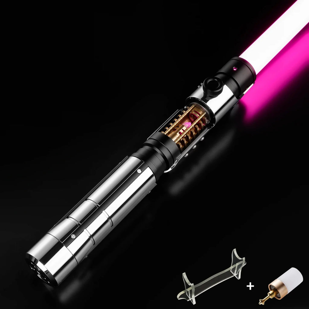 DamienSaber Starkiller Lightsaber XENO Heavy Dueling Light Saber Metal Hilt Sensitive Smooth Swing with Infinite Color Changing