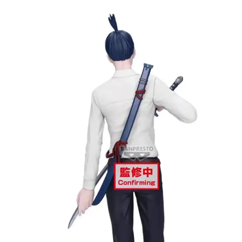 Genuine Bandai Banpresto Chainsaw Man Vibration Stars Aki Hayakawa PVC Original Anime Figure Model Collector Figurine Toys Gift