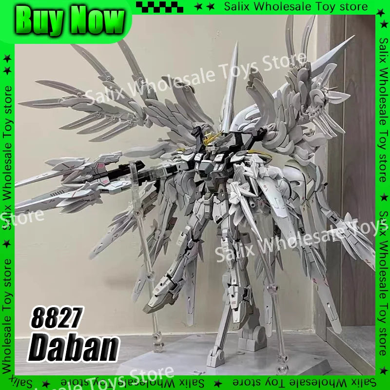 Daban 8827 In Stock MG 1/100 Snow White Prelude Fix Model Kit XXXG-00YSW Wings Assembly Action Figures Customized