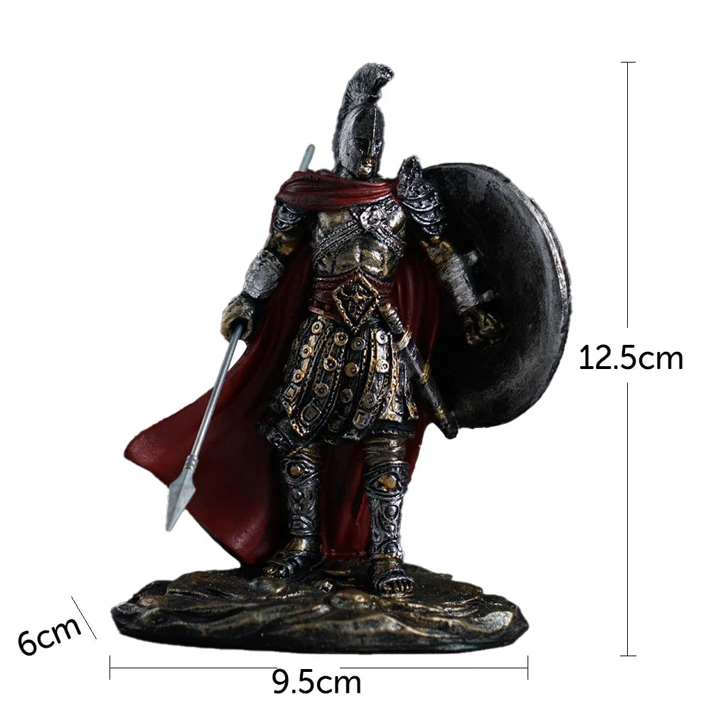 New Retro Spartan Character Craft Figurine Light Luxury Ornaments Home Bedroom Decor Accessories Boyfriend Gift Ideas Collection