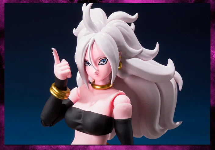 BANDAI S.H.Figuarts Android 21 Action Figure Dragon Ball Z SHF Anime Collectible Model Toy for Fans Original in Stock