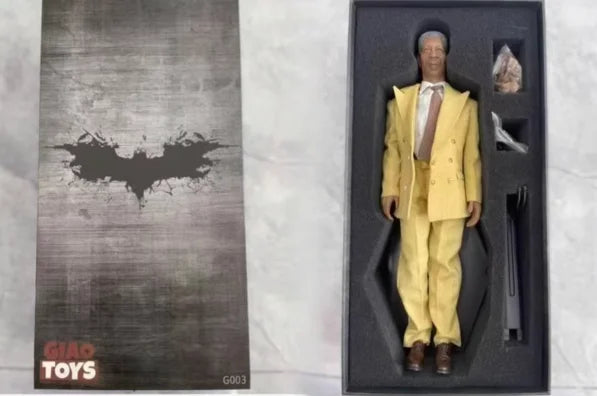 IN STOCK Giao Toys G003 The Dark Knight Rises CTO Lucius Fox Action Figure PVC Model Collection Toy Gift Decoration Ornaments