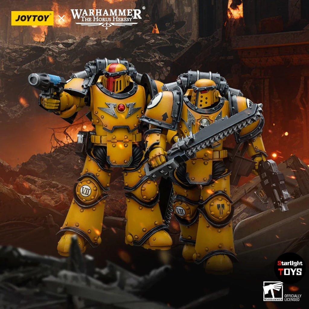 JOYTOY Warhammer 40K Imperial Fists Legion Chaplain Consul Mklll Despoiler Legionaries Model Toy 1/18 Action Figure