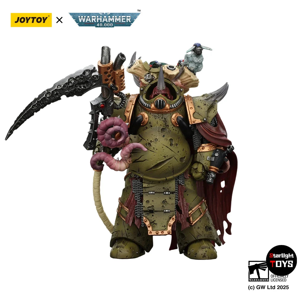 JOYTOY Warhammer 40K Death Guard Deathshroud Terminator 2 Manreaper and Plaguespurter Gauntlets Toy Model