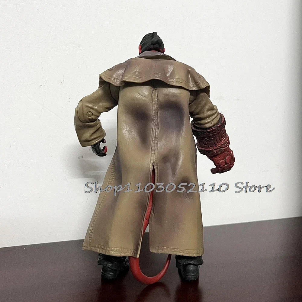 Hellboy Figure Anime Trenchcoat Variant Hellboy Samaritan  PVC Figure Model Toy Doll Christmas Gift