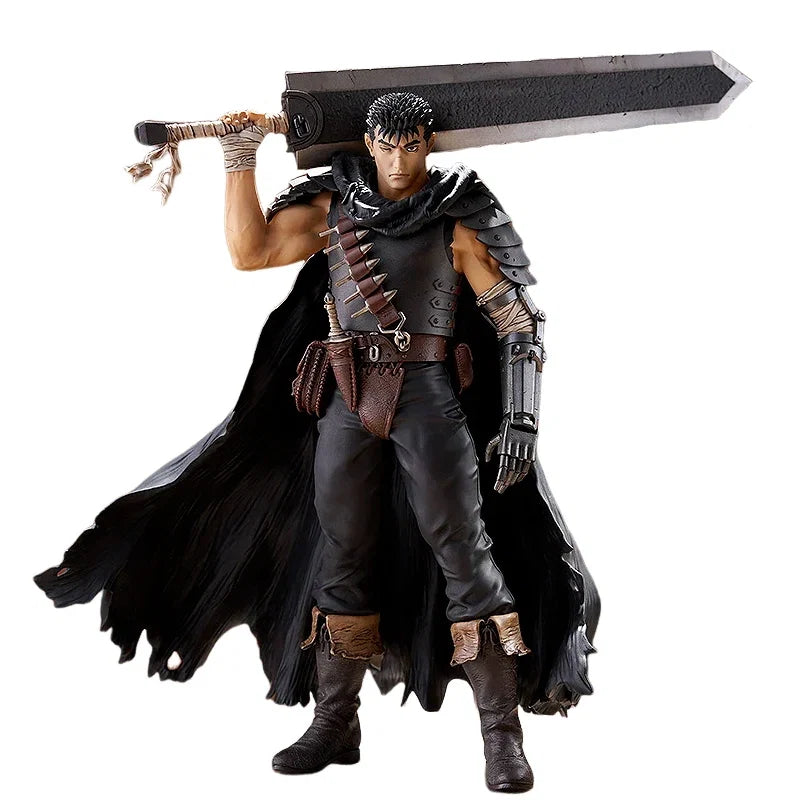Original Good Smile POP UP PARADE Guts Black Swordsman L size Berserk Genuine Anime Figure Cartoon Collectible Model Doll Gift