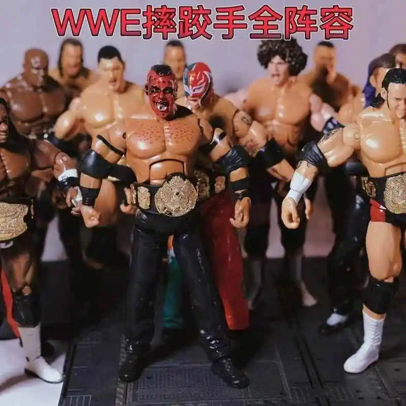 Wrestlemania WWE Action Figures Set - John Cena the Undertaker Rey Mysterio PVC Statue Models Collectible Toys for Boys