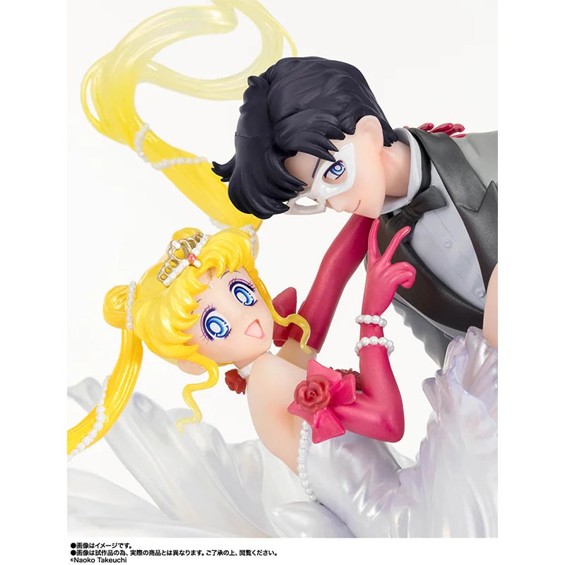 Original Bandai Sailor Moon Figuarts Zero chouette Tsukino Usagi Moonlight Glow Edition Figure Anime Action Model Toys Gift