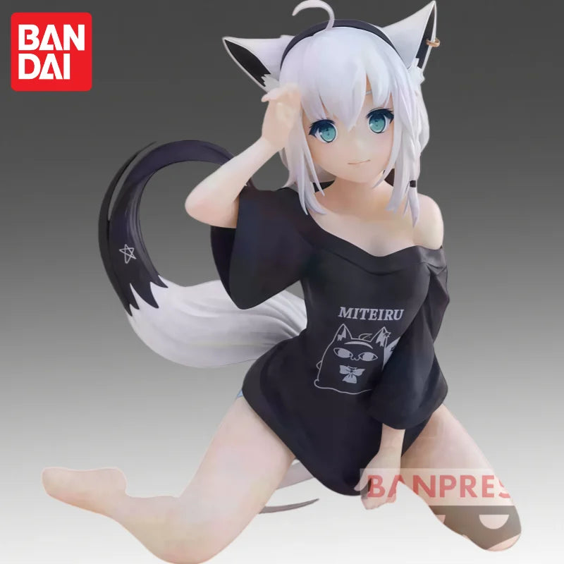 In Stock Bandai Original Banpresto Virtual Uploader Shirakami Fubuki Action Figure Model Doll Brand New Boxed Anime Characters