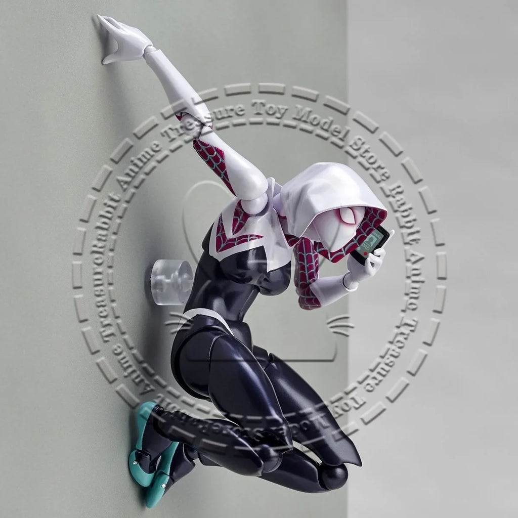 In Stock Original Genuine Kaiyodo Figure Amazing Yamaguchi 004 Spider-Gwen Marvel Articulated Collectible Toy Gift