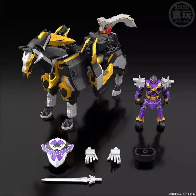 100%Original in Stock Bandai SMP Mahou Sentai Magiranger Black Wolf Caesar Demon God Combine Anime Character Assemble Toy Model