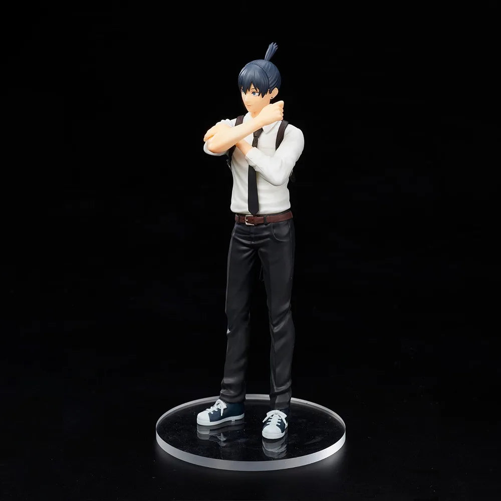 In Stock TAITO Original Genuine Anime Chainsaw Man Hayakawa Aki 18cm Collections Models Toy Figure Birthday Gift