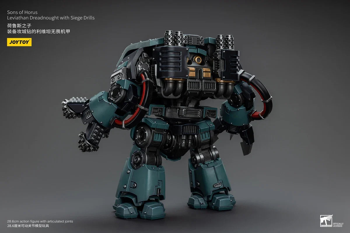 in Stock JOYTOY 1/18 Sons of Horus Leviathan Dreadnought with Siege Drills Mecha Anime Model Toy Action Figures Gift
