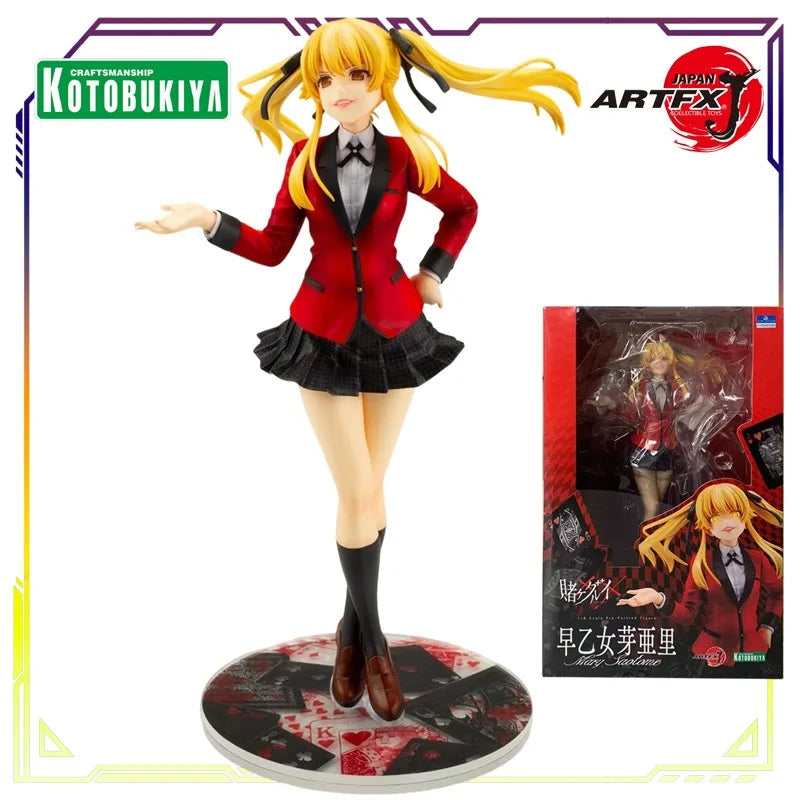 KOTOBUKIYA Original Gambling School ARTFX J 1 \ 8 Handmade Series Snake's Dream Child Anime Not Movable Figure Statue Model Toys
