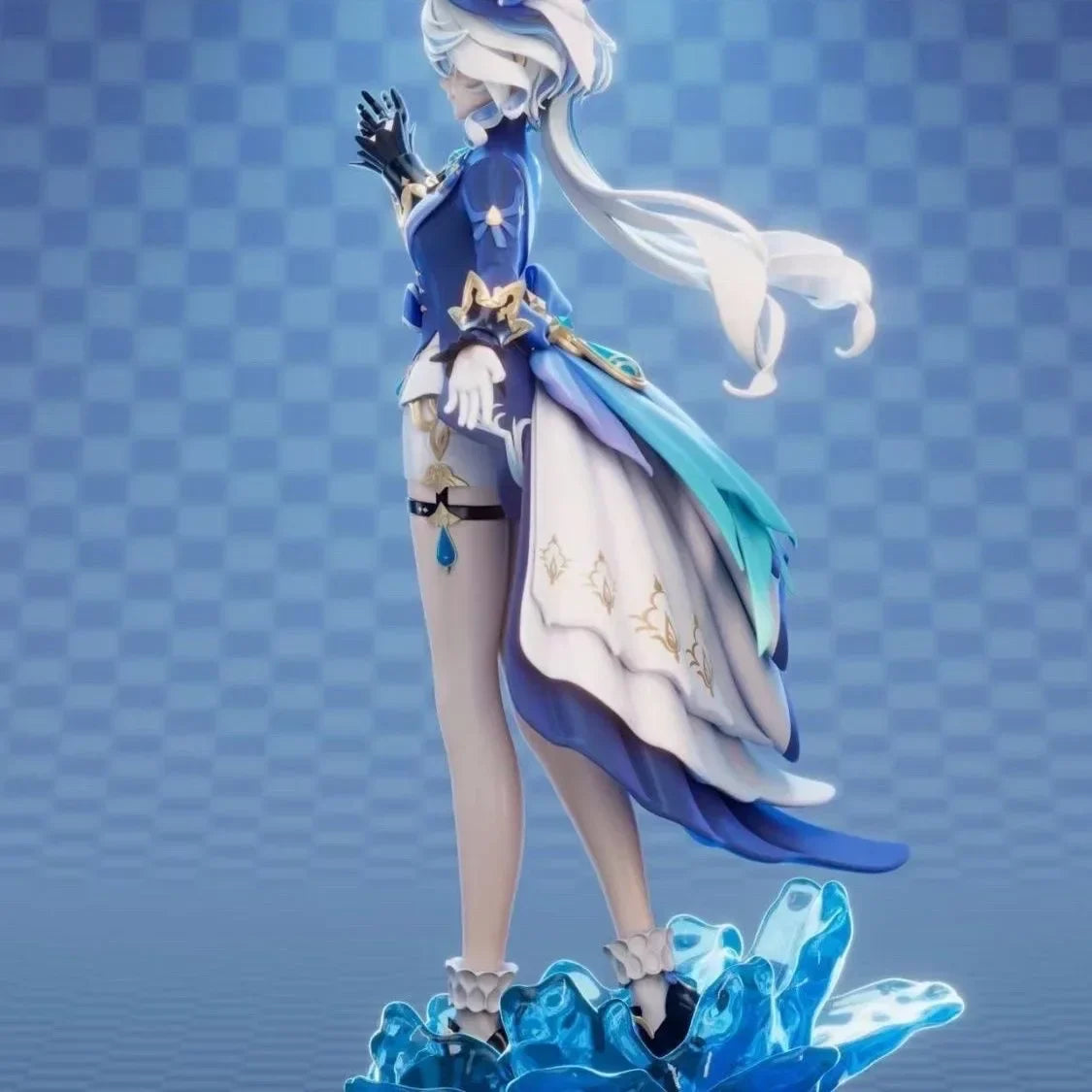 29cm Hot Game Genshin Impact Anime Girl Figures Furina Focalors Decoration Ornaments Figurines Doll Model Kids Toys Fans Gifts