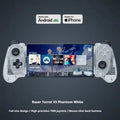 Razer KISHI V3 PHANTOM WHITE EDITION Gaming Controller for IOS Android PC 3A Games with TMR Joysticks Ergonomic Gamepads Gifts
