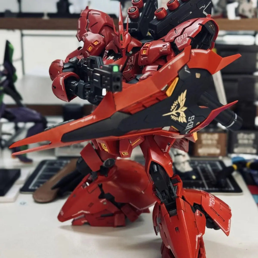 SIHAI model RG 1/144 Assembly Model Kit MSN-04 Sazabi Action Figure Robot Plastic Model robot toy gifts