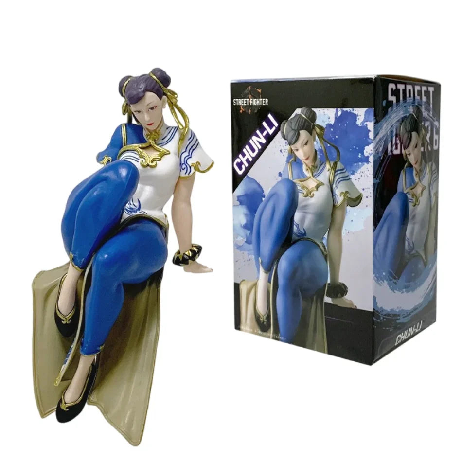 14cm Street Fighter 6 Chun Li Anime Figure Toys PVC Model Collection Doll Action Figurine For Decoration Gift