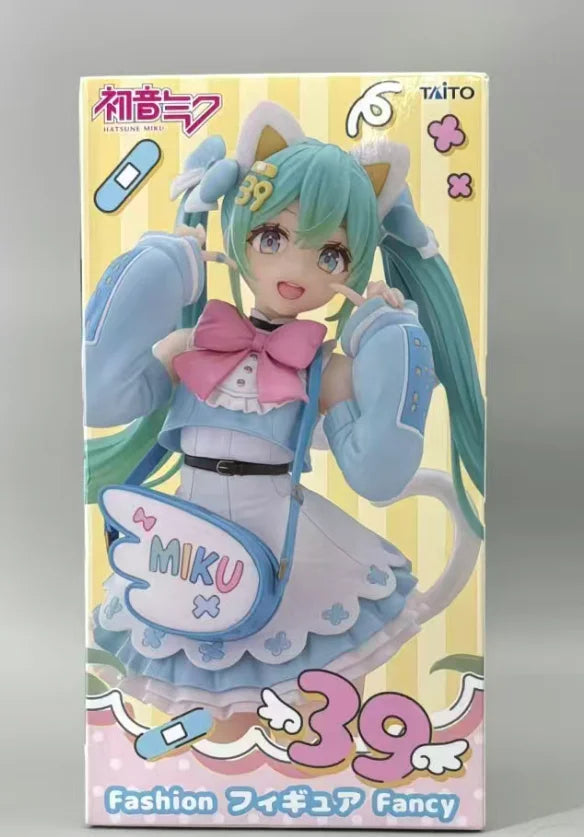 100% Genuine Taito Hatsune Miku Fantasy Hatsune Fashion Pvc Anime Figure Model Collector Desktop Ornament Toy Gift In Stock