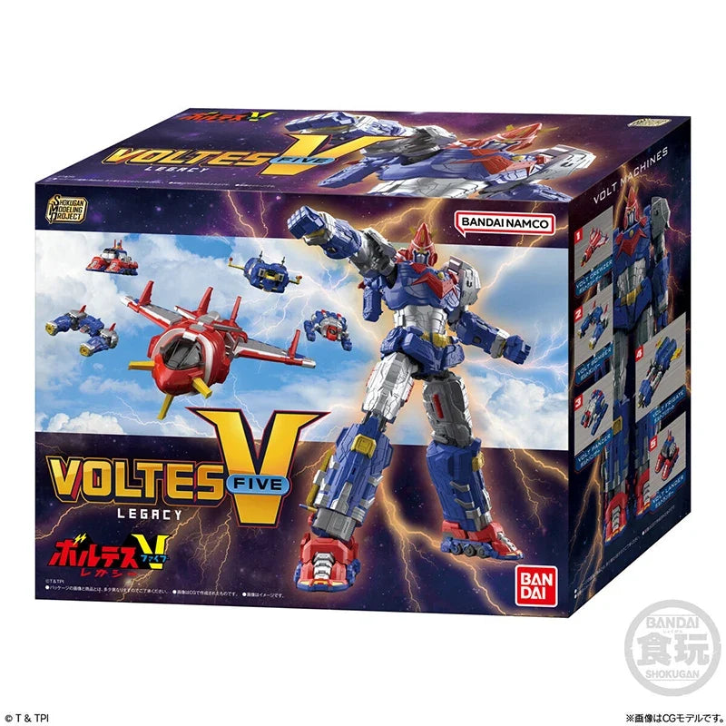 In Stock BANDAI SMP PB LIMITED Super Electromagnetic Machine Voltes V Voltes V Legacy Let's Volt In! Anime Figure Assembly Toy