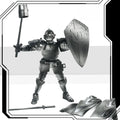 Medieval Knight  Lucky 13 Doll Figure Movable Joint Puppet Joint Building Block 3D Assembled Boy Toy Gift Building Blocks