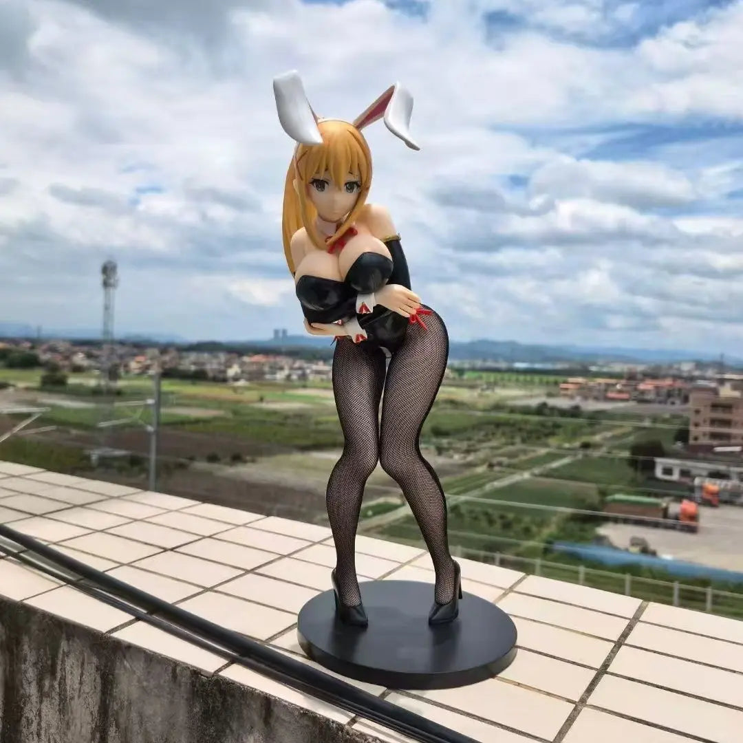 ‌1/4 Scale Konosuba Anime Bunny Girl Figure - Aqua/Megumin/Darkness Pvc Statue Model Collection Desktop Decoration Gift For Boys