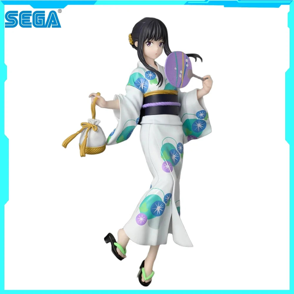 100% Original in Stock SEGA Luminasta Lycoris Recoil Inoue Takina Yukata De Omatsuri Anime Figure Action Figure Model Decoration