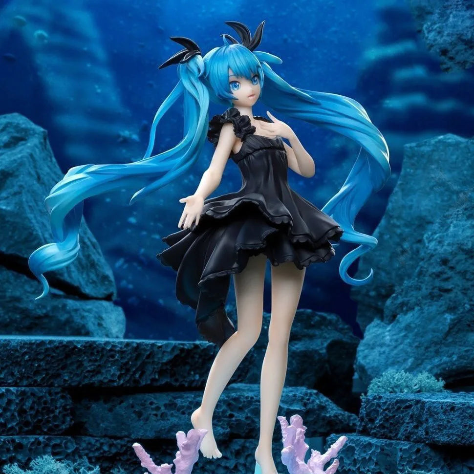 18CM 2025 New Anime Hatsune Miku Deep Sea Girl Kawaii Action Figure PVC Doll Model Toys ornament Desktop Decoration Gifts